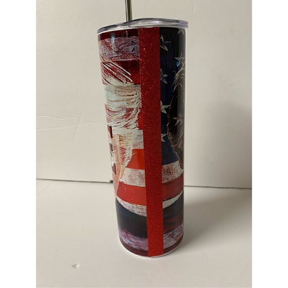We the People want Trump back Handmade 20 oz Stainless Steel Tumbler - Picture 3 of 8